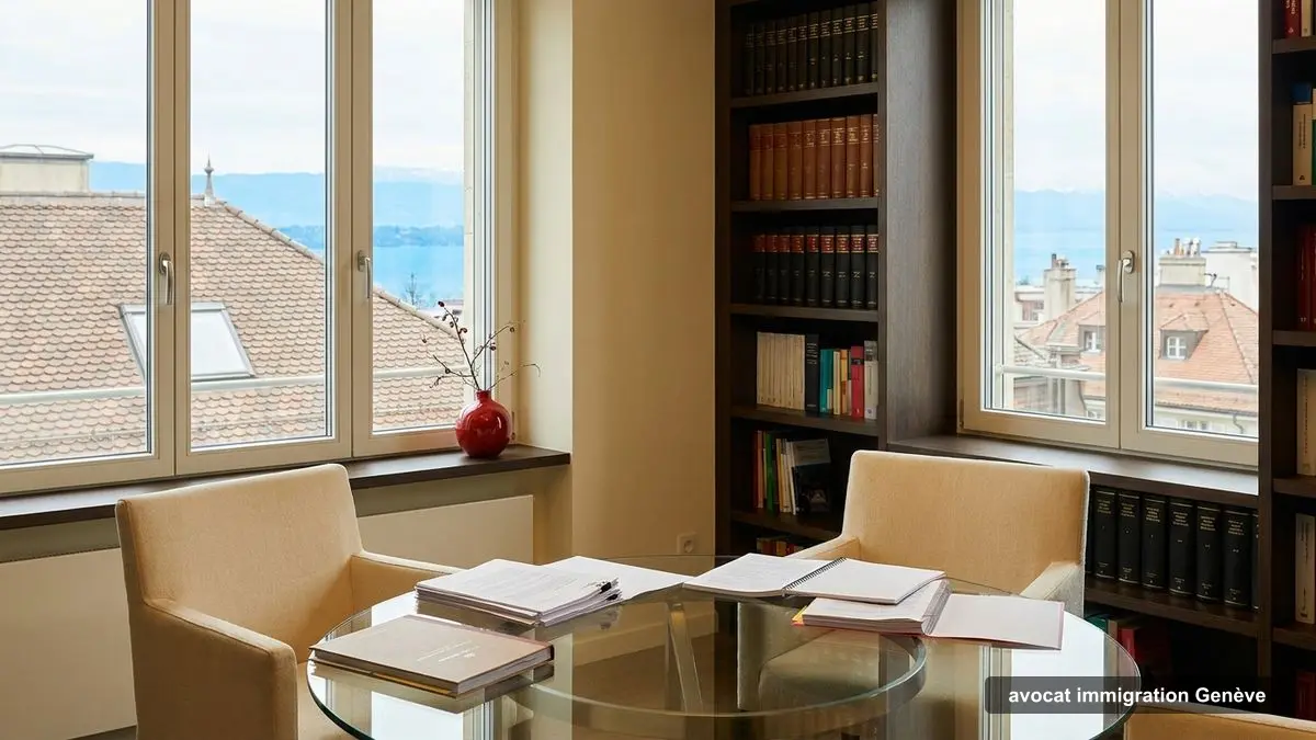 Salle de réunion d'un cabinet d'avocats à Genève