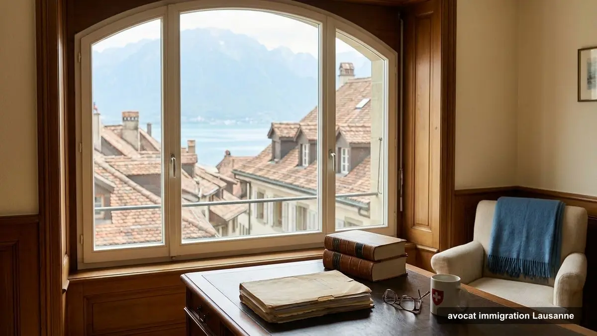 Bureau d'avocat à Lausanne avec vue sur le Léman