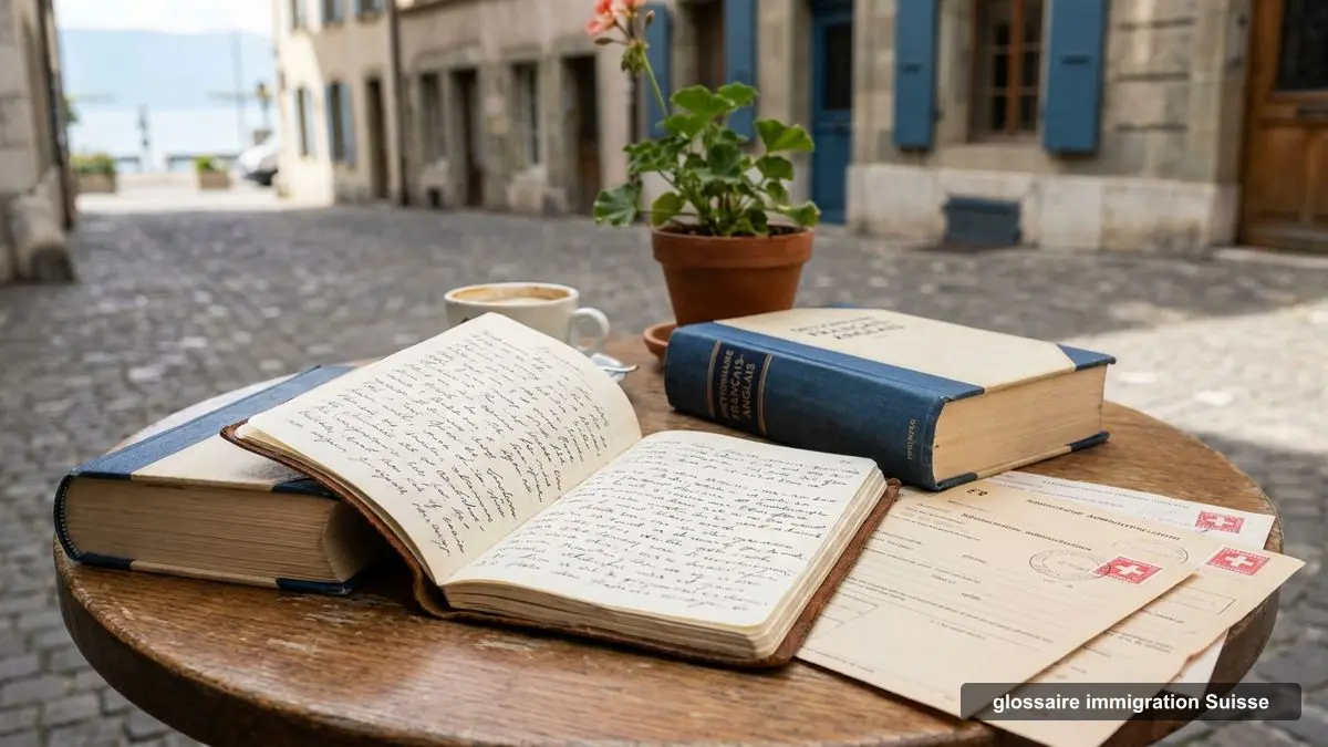 Carnet de notes et formulaires administratifs suisses